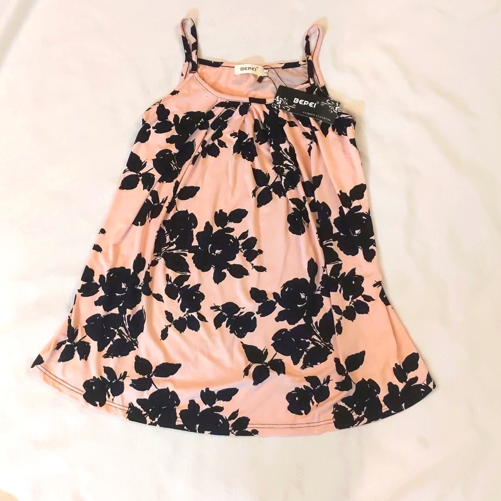 Loose Casual Pleated Sleeveless Blouse